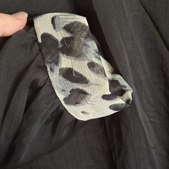 Pretty Angel Whimsygoth Animal Print Blouse – Size S – Silk Blend Y2K grunge - Picture 13 of 17